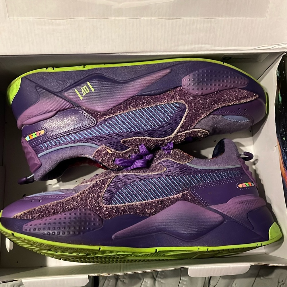 Ts-x-galaxy lamelo ball purple prism violet green